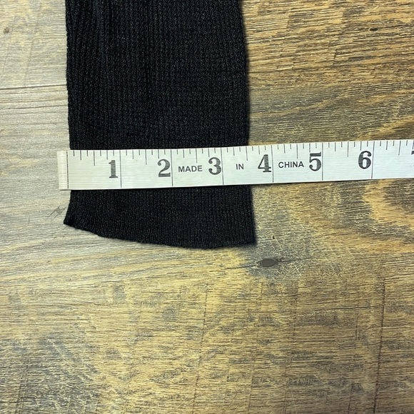 Eileen Fisher Black Sheer Knit Open-Front Lightweight Ribbed Cardigan Womens XL - Picture 7 of 10